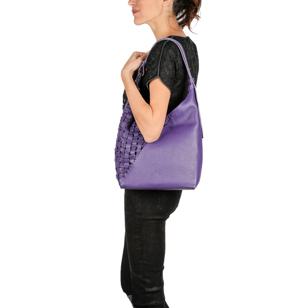 Henry Beguelin Bea Pocket M Intreccio Cesta Purple