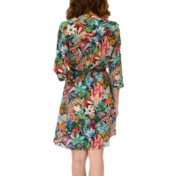 Henry Beguelin Blooming Silk Midi Dress