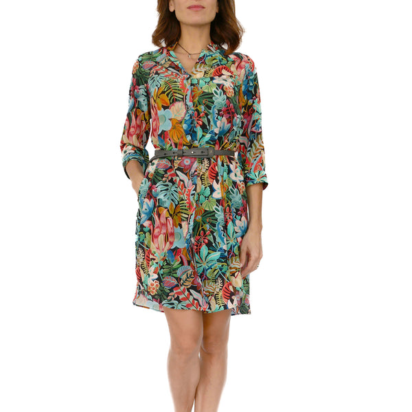 henry beguelin Blooming Silk Midi Dress