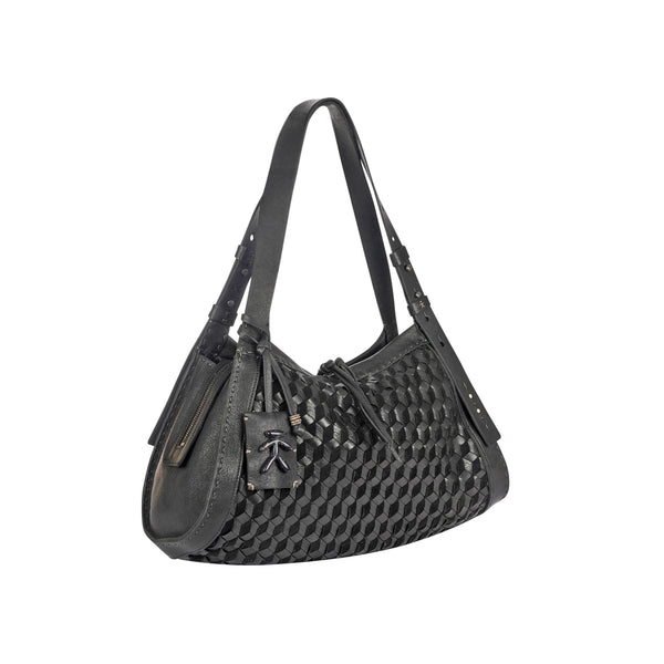 Henry Beguelin Boa Bauletto M Intreccio 3D Black