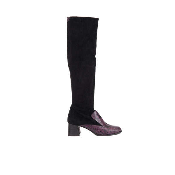 Henry Beguelin Boot Suede Stretch Black