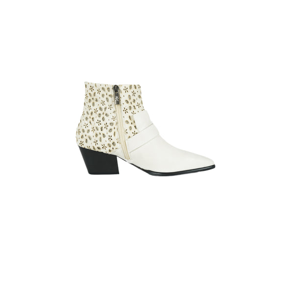 Henry Beguelin Bootie Baku Chalk White