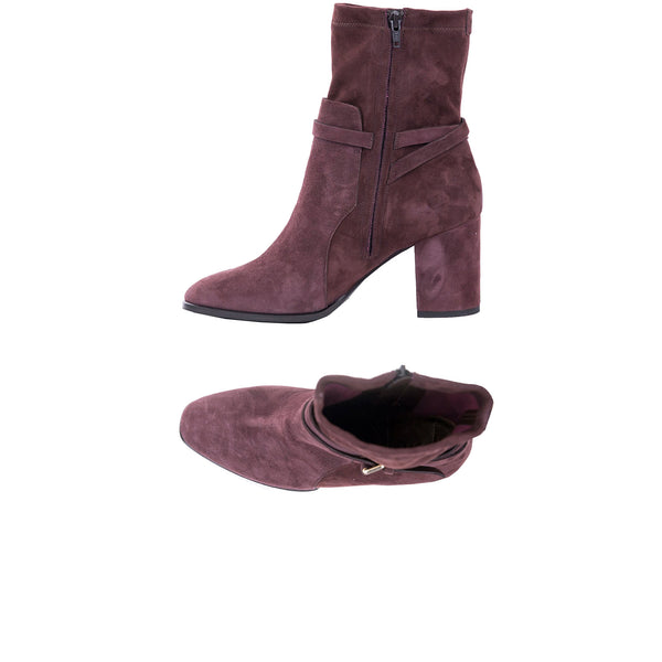 henry beguelin Bootie Camoscio Stretch Burgundy