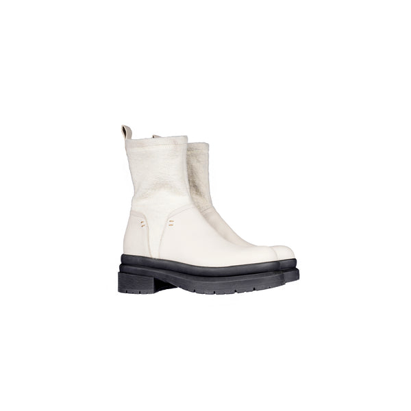 Henry Beguelin Bootie Mousse Chalk White