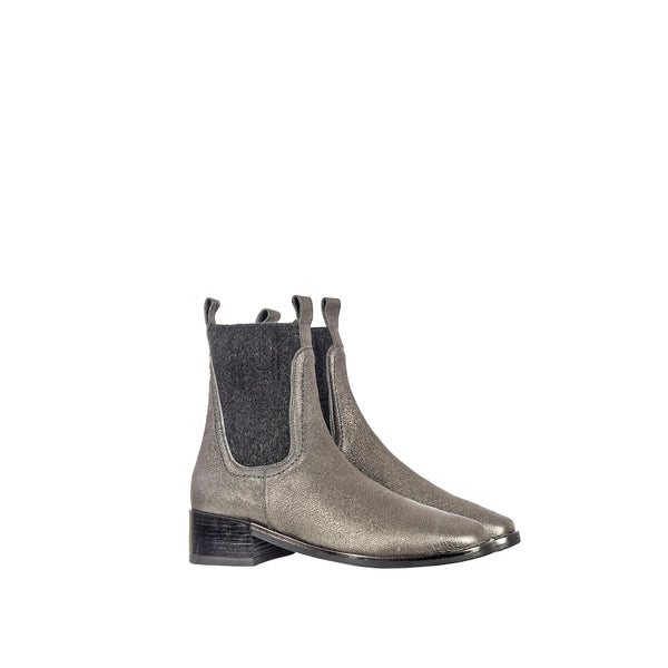 Henry Beguelin Bootie Vegetal Lamè Lead