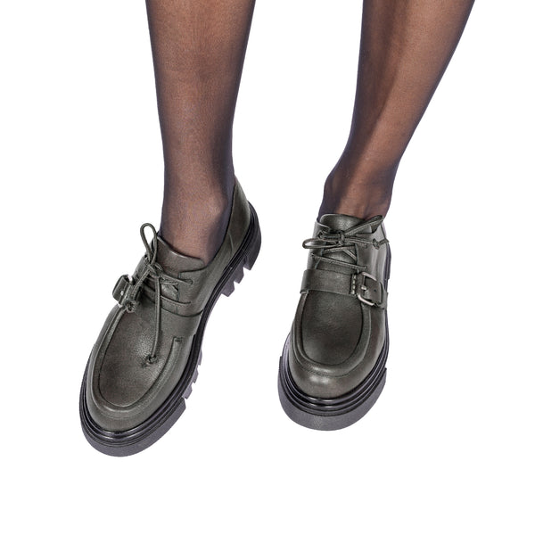 Henry Beguelin Buckle Shoes Ombreggiato Anthracite