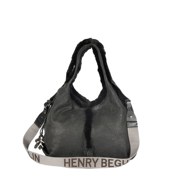 henry beguelin Canotta Fur M HB Grattato Black
