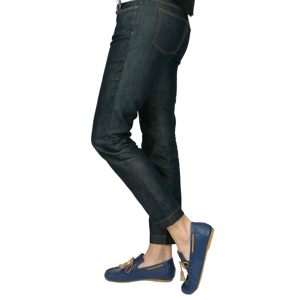 Henry Beguelin Car Shoes Fiocco Cervo Navy Blue