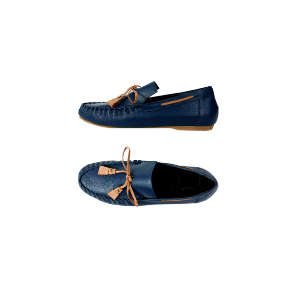 henry beguelin Car Shoes Fiocco Cervo Navy Blue