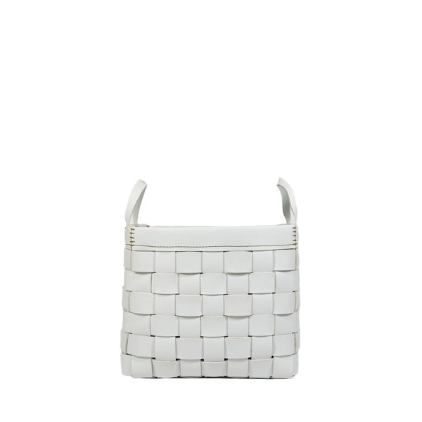 Henry Beguelin Cesta Quadrata Square Basket White