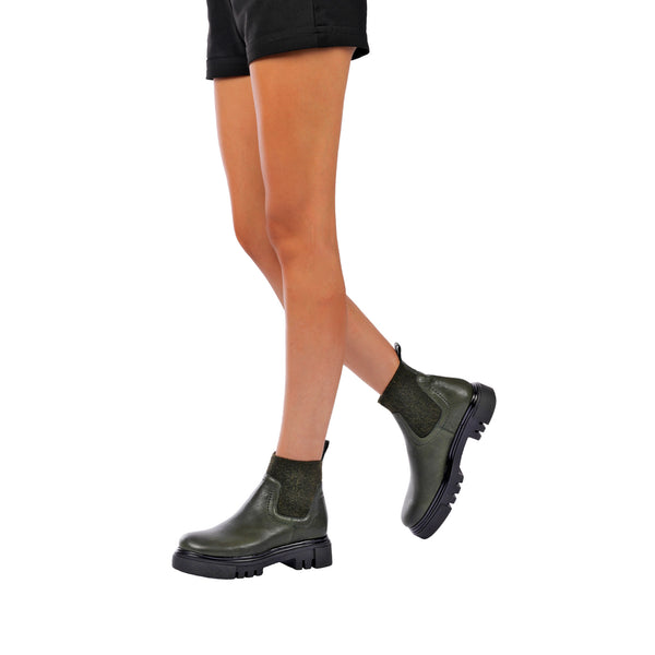 Henry Beguelin Chelsea Boot Messico Dark Green