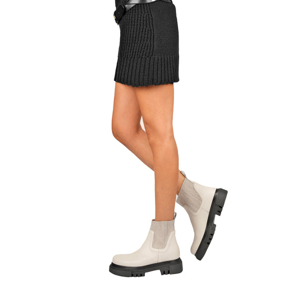 Henry Beguelin Chelsea Boot Muflone Chalk White