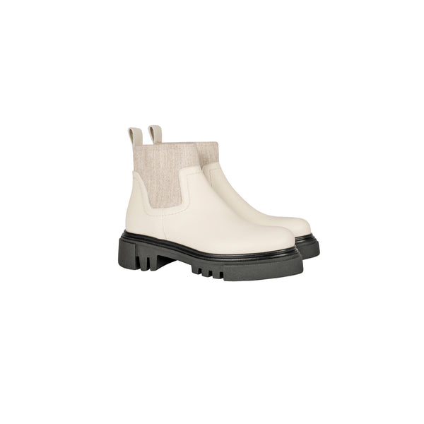 Henry Beguelin Chelsea Boot Muflone Chalk White