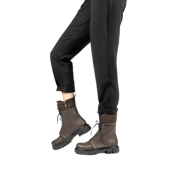 Henry Beguelin Combat Boot Cervo / Nylon Dark Brown