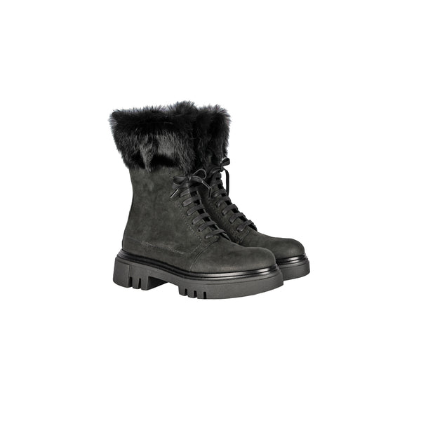 henry beguelin Combat Boot Grattato Black