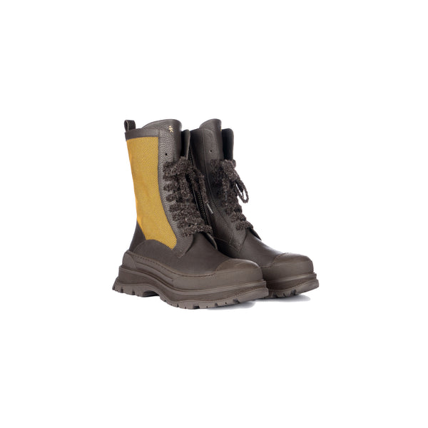 henry beguelin Combat Boot Nylon Curry