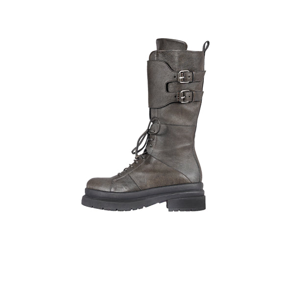Henry Beguelin Combat Boot Ombreggiato Anthracite