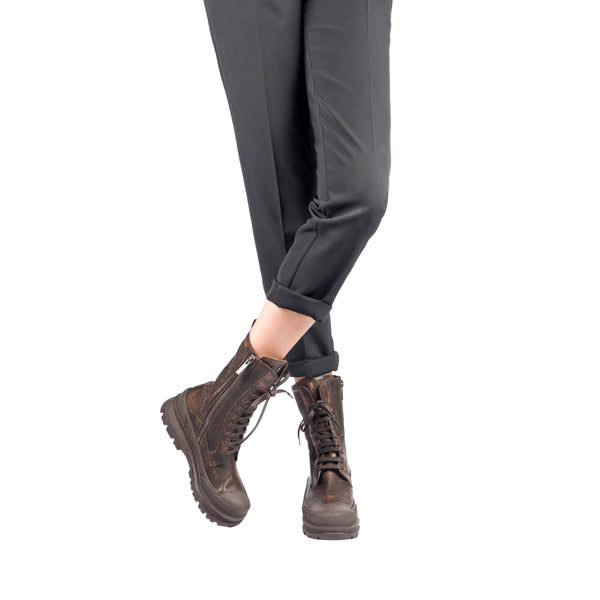 Henry Beguelin Combat Boot Sfumato Ebony