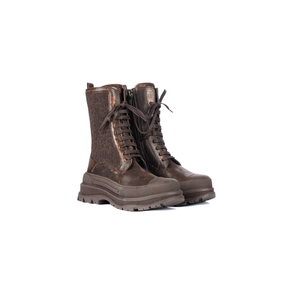 henry beguelin Combat Boot Sfumato Ebony