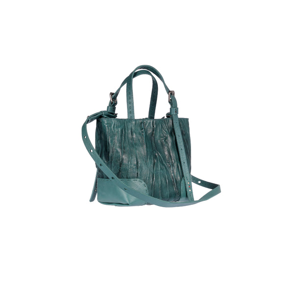 Henry Beguelin Daria S Zip Plissettato Teal