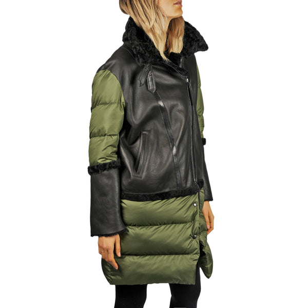 Henry Beguelin Down-Filled Coat Pacaja Black / Green