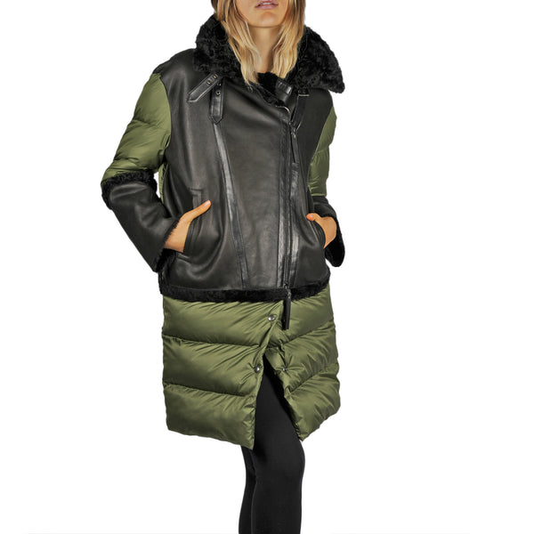 henry beguelin Down-Filled Coat Pacaja Black / Green