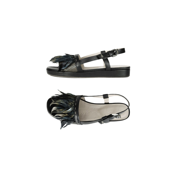 henry beguelin Feather Sandal Messico Black