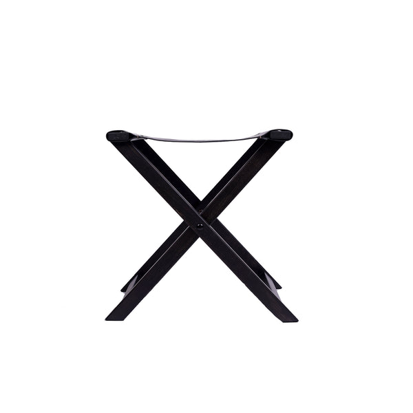 Henry Beguelin Foldable Stool Cuoio Black