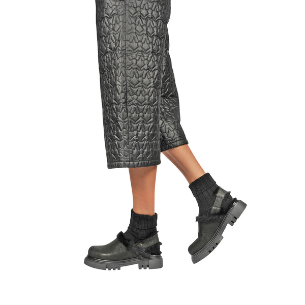 Henry Beguelin Fur Clogs Grattato Black