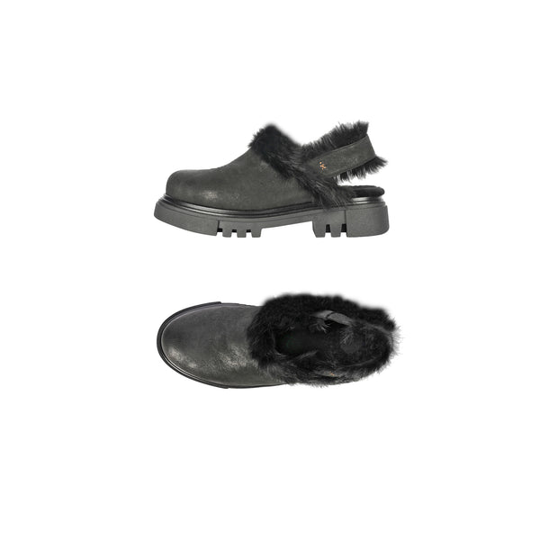 henry beguelin Fur Clogs Grattato Black