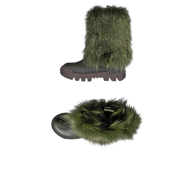 Henry Beguelin Fur Combat Boot Messico Dark Green