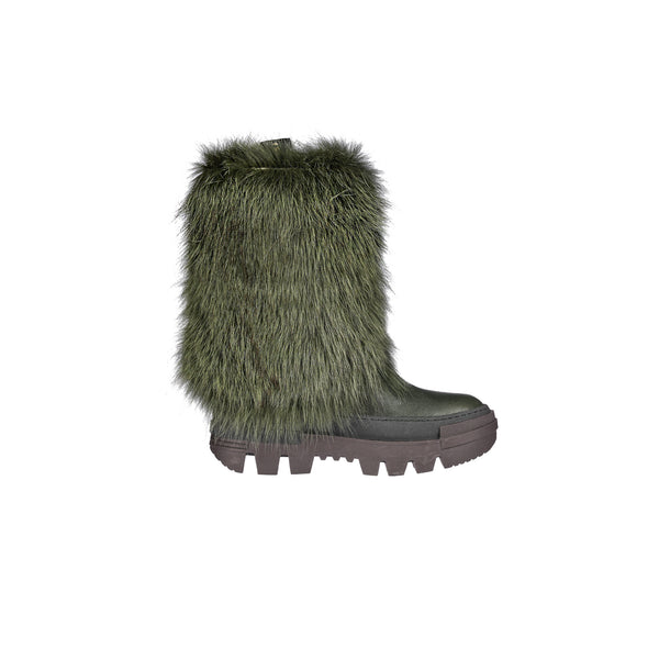 Henry Beguelin Fur Combat Boot Messico Dark Green