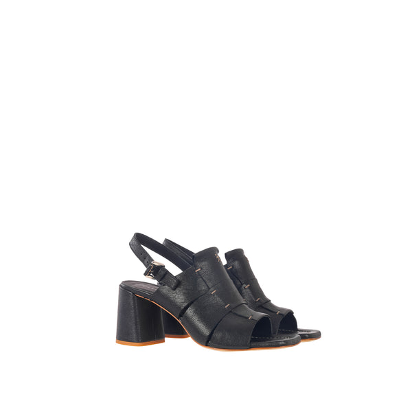 Henry Beguelin Heel Sandal Old Iron Black