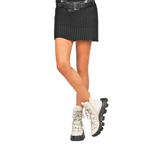 Henry Beguelin High Sneaker Grattato Chalk White