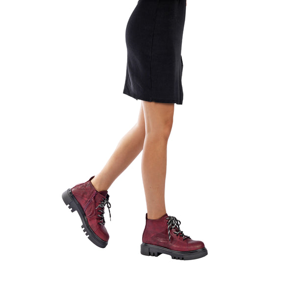 Henry Beguelin Hiker Boot Grattato Burgundy