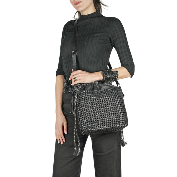 Henry Beguelin Ilizia M Intreccio Crochet Black