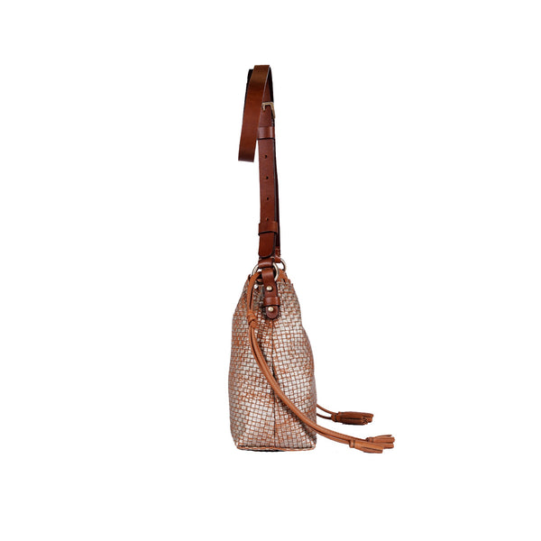 Henry Beguelin Ilizia S Intreccio Laminato Cognac