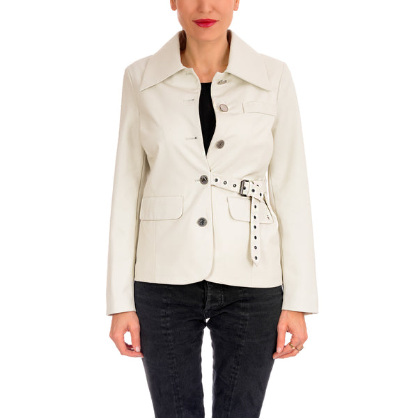 henry beguelin Jacket Nappa Chalk White