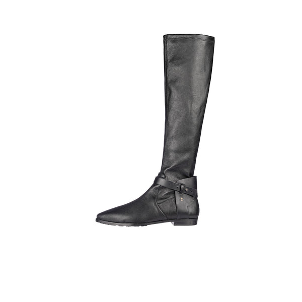 Henry Beguelin Knee Boot Old Iron Stretch Black