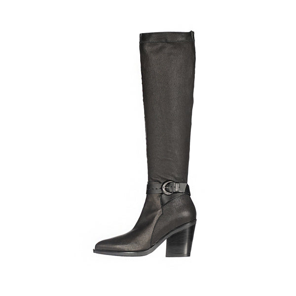 Henry Beguelin Knee Boot Stretch Nappa Black