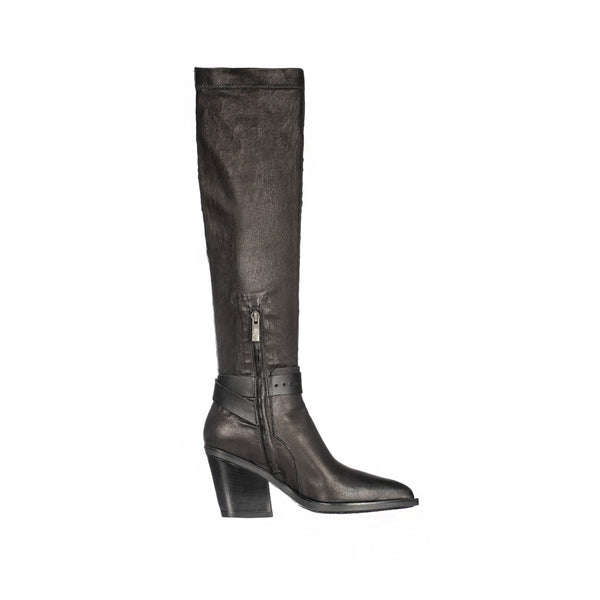 Henry Beguelin Knee Boot Stretch Nappa Black
