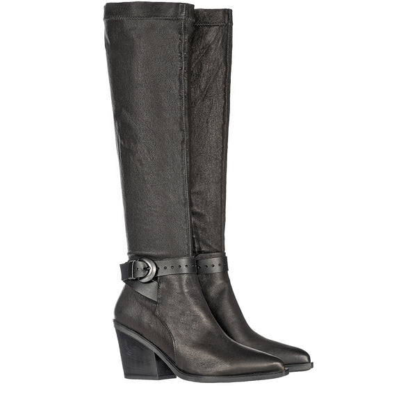 henry beguelin Knee Boot Stretch Nappa Black