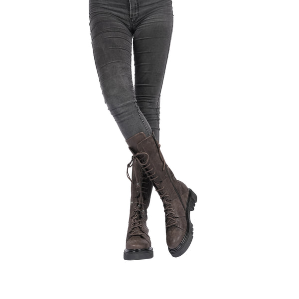 Henry Beguelin Lace-up Boot Grattato Dark Brown