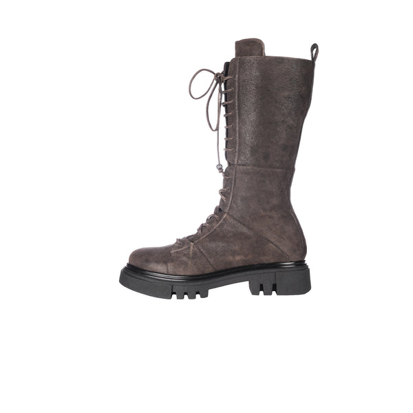 Henry Beguelin Lace-up Boot Grattato Dark Brown