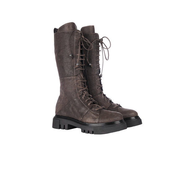 henry beguelin Lace-up Boot Grattato Dark Brown