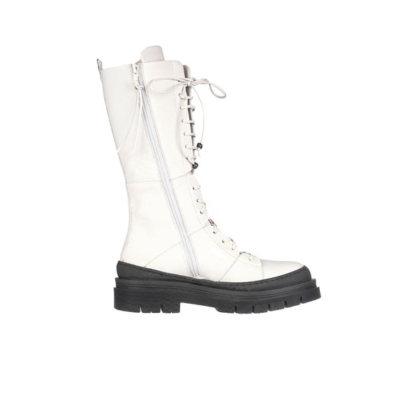 Henry Beguelin Lace-up Boot Muflone White