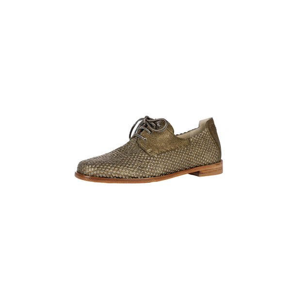 Henry Beguelin Lace-up Shoe Mesh Lamè Bronze