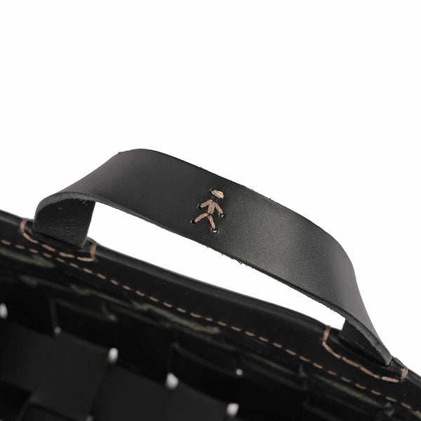 Henry Beguelin Large Basket Leather Black