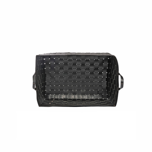 Henry Beguelin Large Basket Leather Black