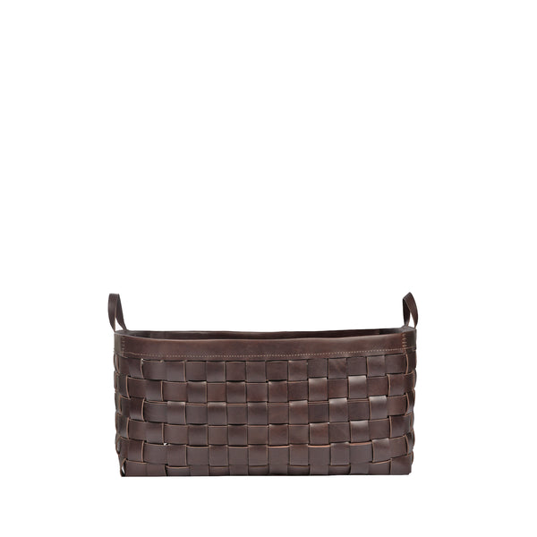 Henry Beguelin Large Basket Leather Dark Brown